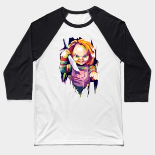 Chucky Doll Pop Art Baseball T-Shirt